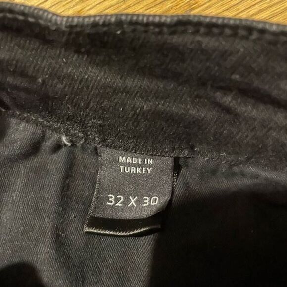 DSTLD Men's Skinny Jeans Jet Black Size 32x30 - Picture 3 of 6